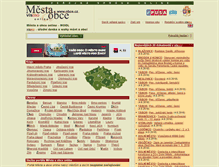 Tablet Screenshot of mesta.obce.cz